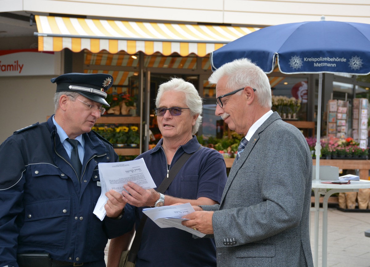 POL-ME: Aktionswoche gegen &quot;falsche Polizeibeamte&quot; in Wülfrath - Auftakt und Pressetermin - Einladung für Medienvertreter - Wülfrath - 1907095