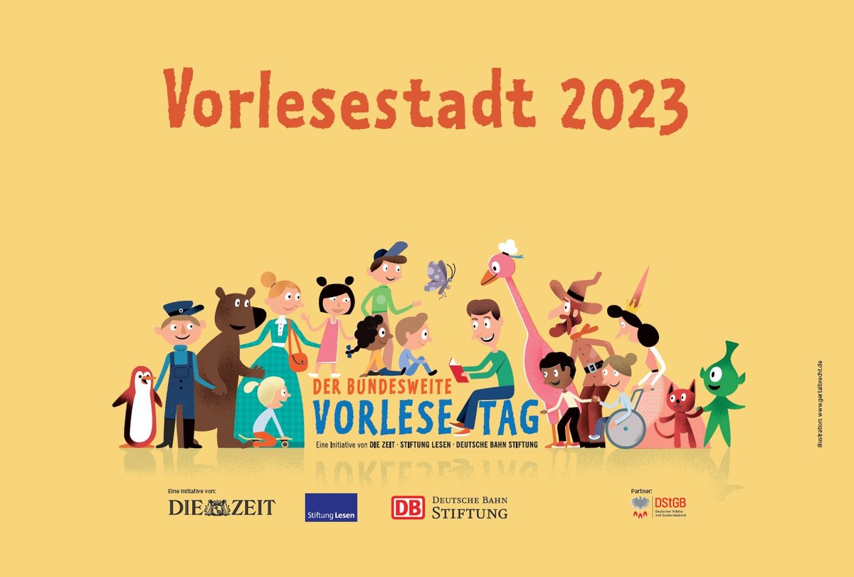 Pressemitteilung: Augsburg, Garbsen und Wilsdruff als „Vorlesestädte 2023“ ausgezeichnet