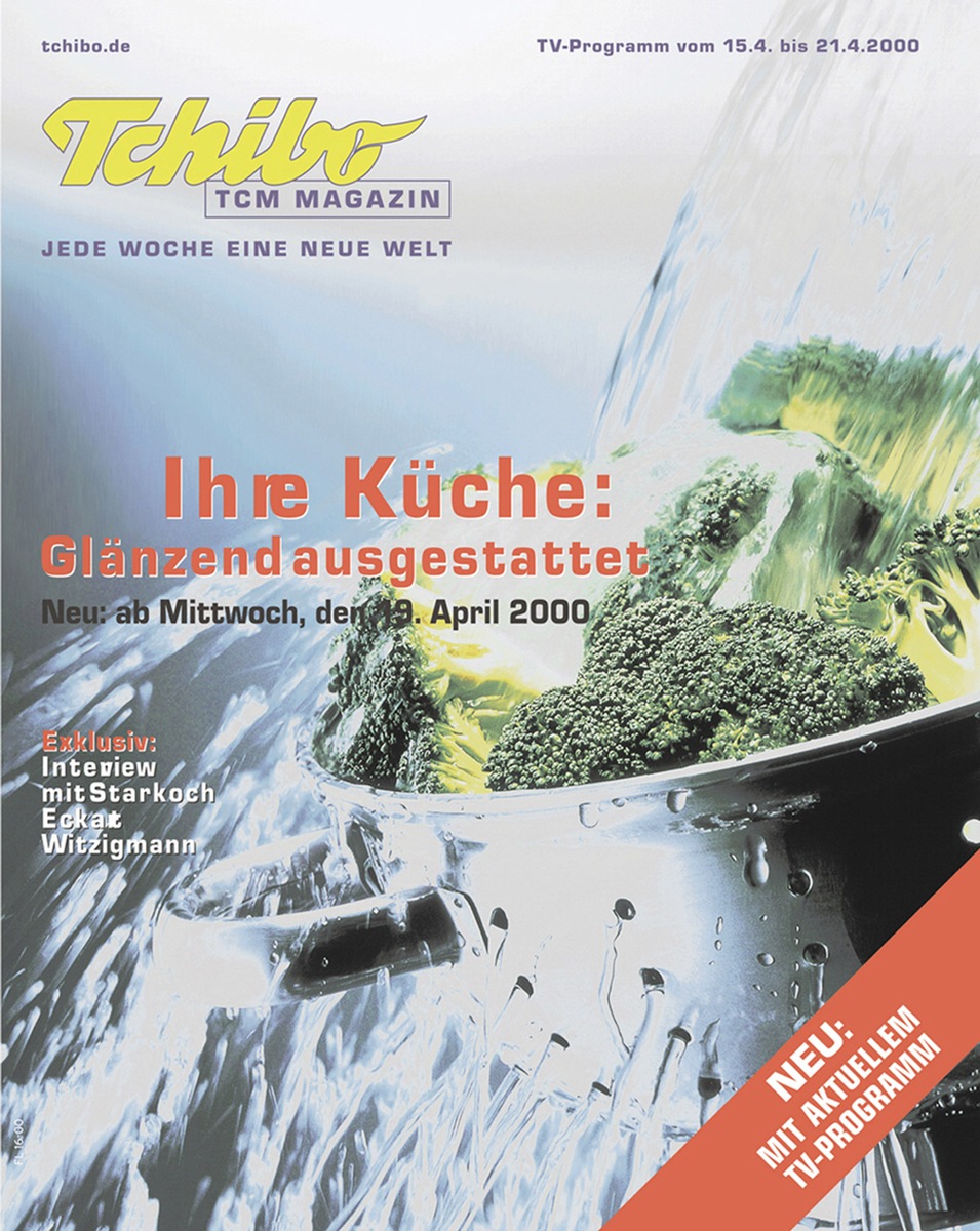 Tchibo mit neuem Kundenmagazin / Kostenlos: Tchibo-Magazin, TV-Programm und Redaktion in einem