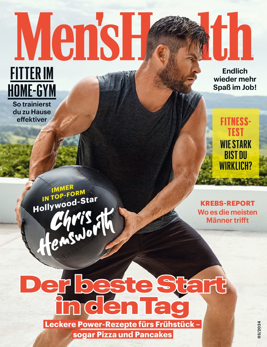 Chris Hemsworth verrät in Men&#039;s Health: Regelmäßige Eisbäder sollen helfen, sein Alzheimer-Risiko zu senken