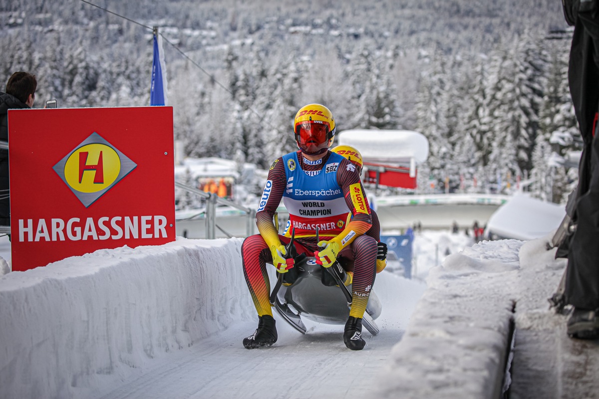 In Whistler dominieren die deutschen Doppel-Piloten - Vötter/Oberhofer schnellste Frauen