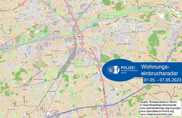 POL-HAM: Wohnungseinbruchsradar Hamm für die Woche vom 1. Mai bis 7. Mai