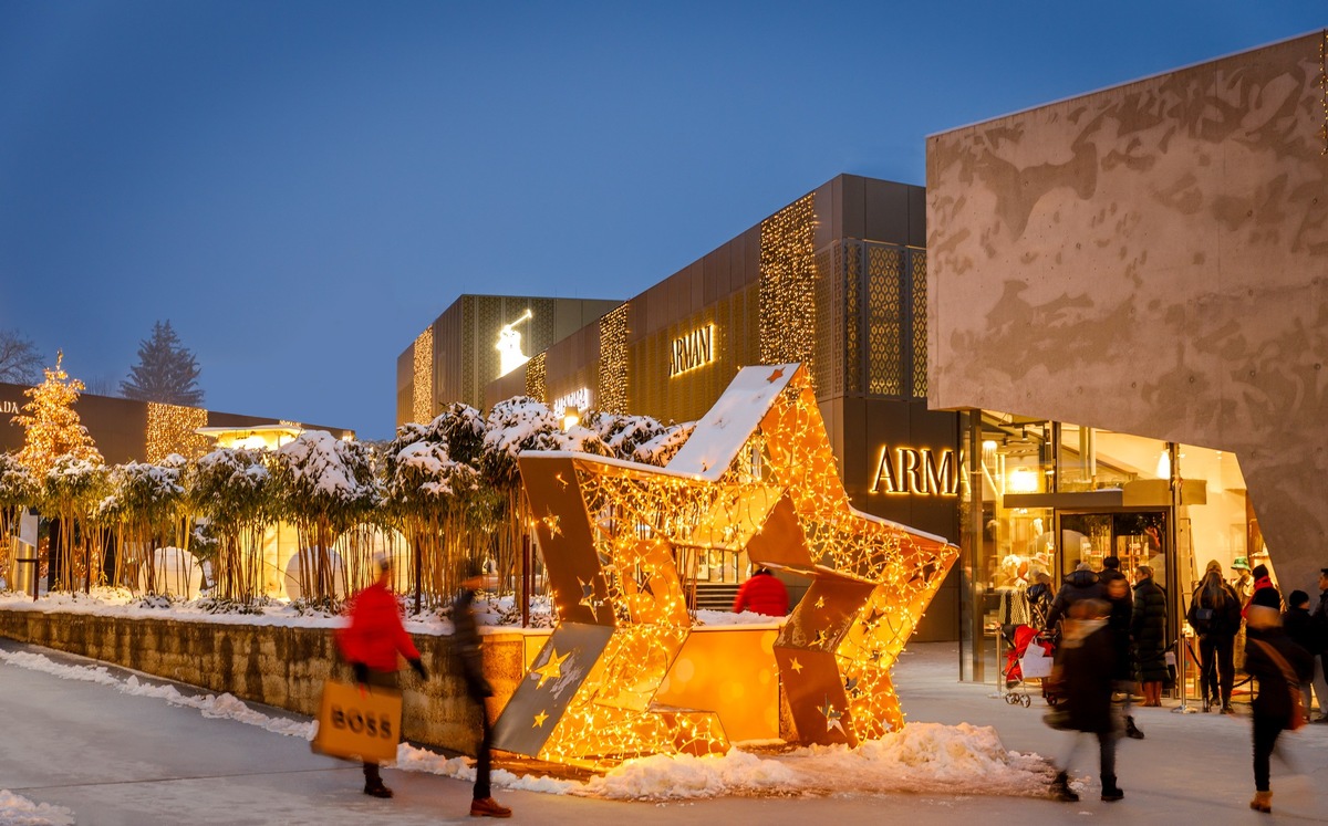 Shine bright –weihnachtlicher Zauber in der Outletcity Metzingen