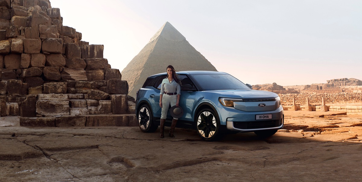 Rein elektrisch rund um die Welt: Lexie Alford startet mit dem neuen Ford Explorer zu einer einzigartigen Rekordfahrt