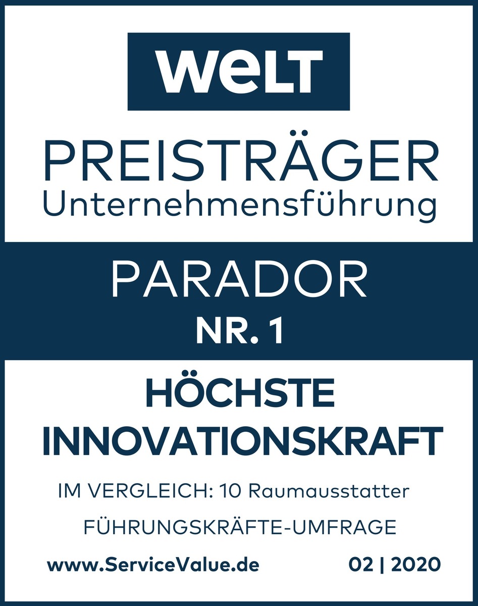 Parador für &quot;höchste Innovationskraft&quot; ausgezeichnet