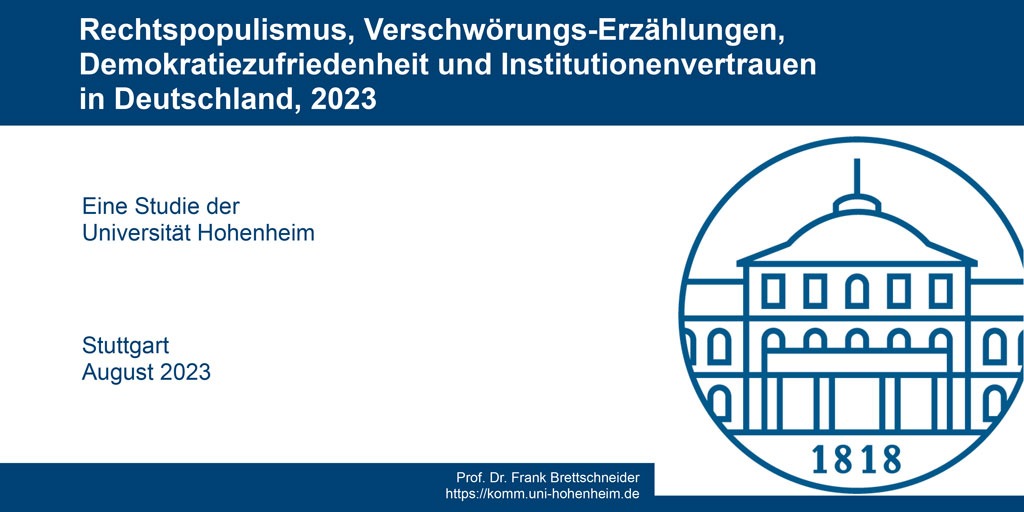 Demokratie-Monitoring: Rechtspopulistisches Weltbild bei einem Fünftel der Deutschen