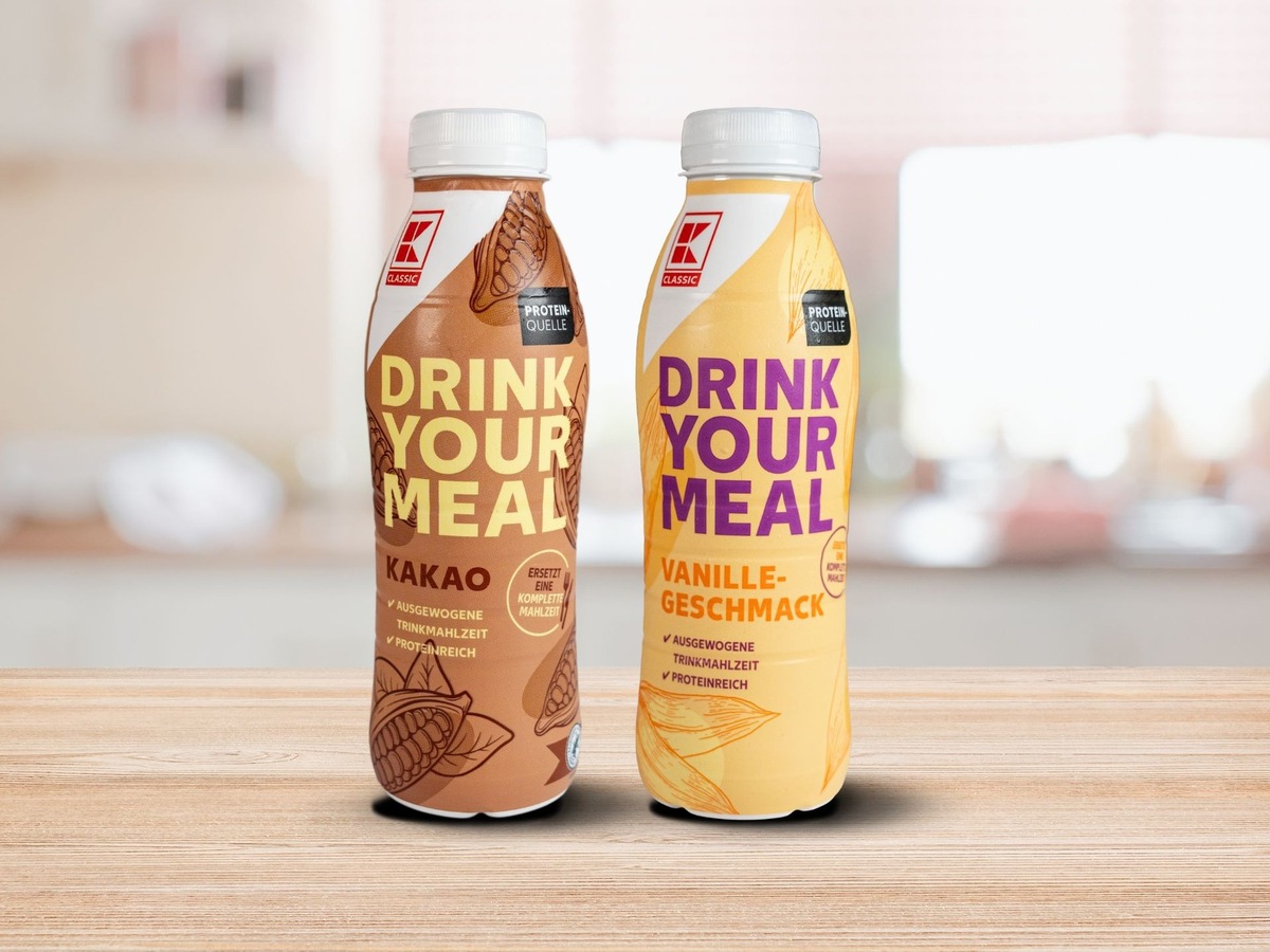 Drink your meal: Kaufland-Eigenmarken greifen neuen Foodtrend auf