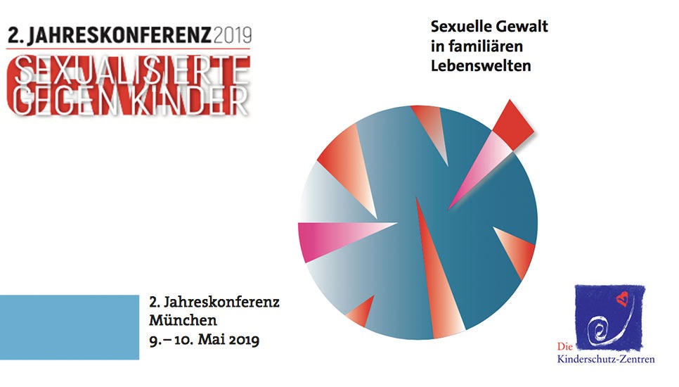 Einladung zur 2. Jahreskonferenz der Kinderschutz-Zentren &quot;Sexuelle Gewalt in familiären Lebenswelten&quot; vom 9. bis 10. Mai 2019 in München