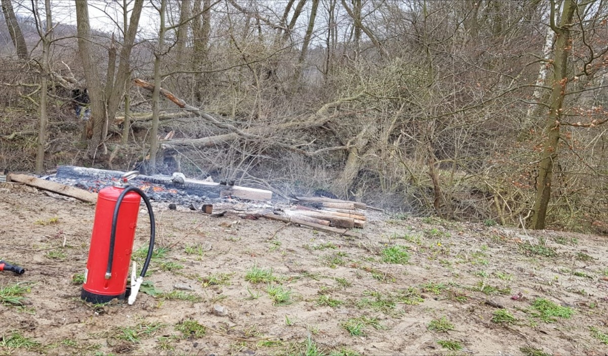 POL-HM: Feuerschein am Waldrand - Brand möglicherweise durch Blitzschlag verursacht