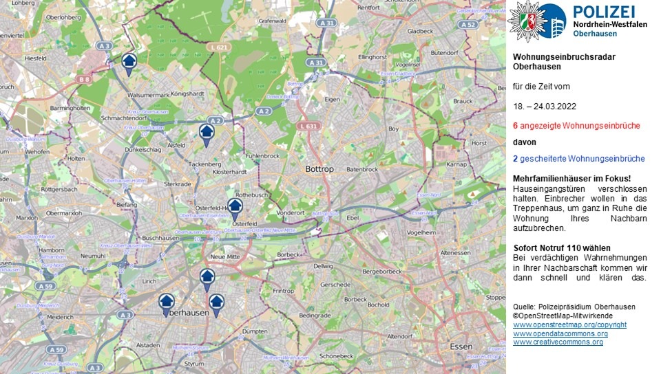POL-OB: #Wohnungseinbruchsradar für Oberhausen