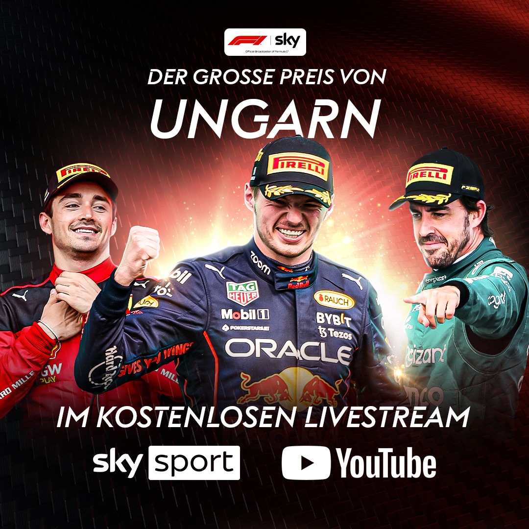 Sky Sport präsentiert die Formel 1 für alle das Rennen in Ungarn an diesem Sonntag ..