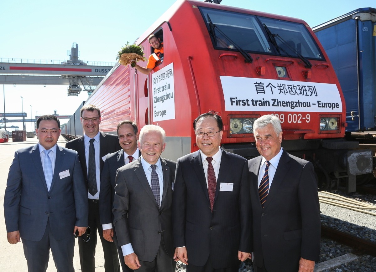 Erster Güterzug aus Zhengzhou in Hamburg eingetroffen