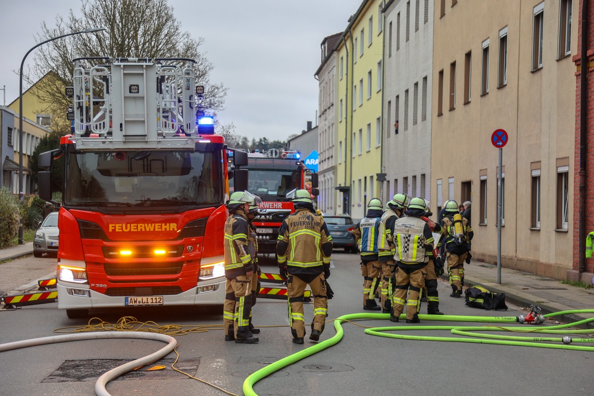 FW-E: Brand einer Waschmaschine in Essen-Kupferdreh