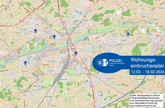 POL-HAM: Wohnungseinbruchsradar Hamm für die Woche vom 12. Februar bis 18. Februar