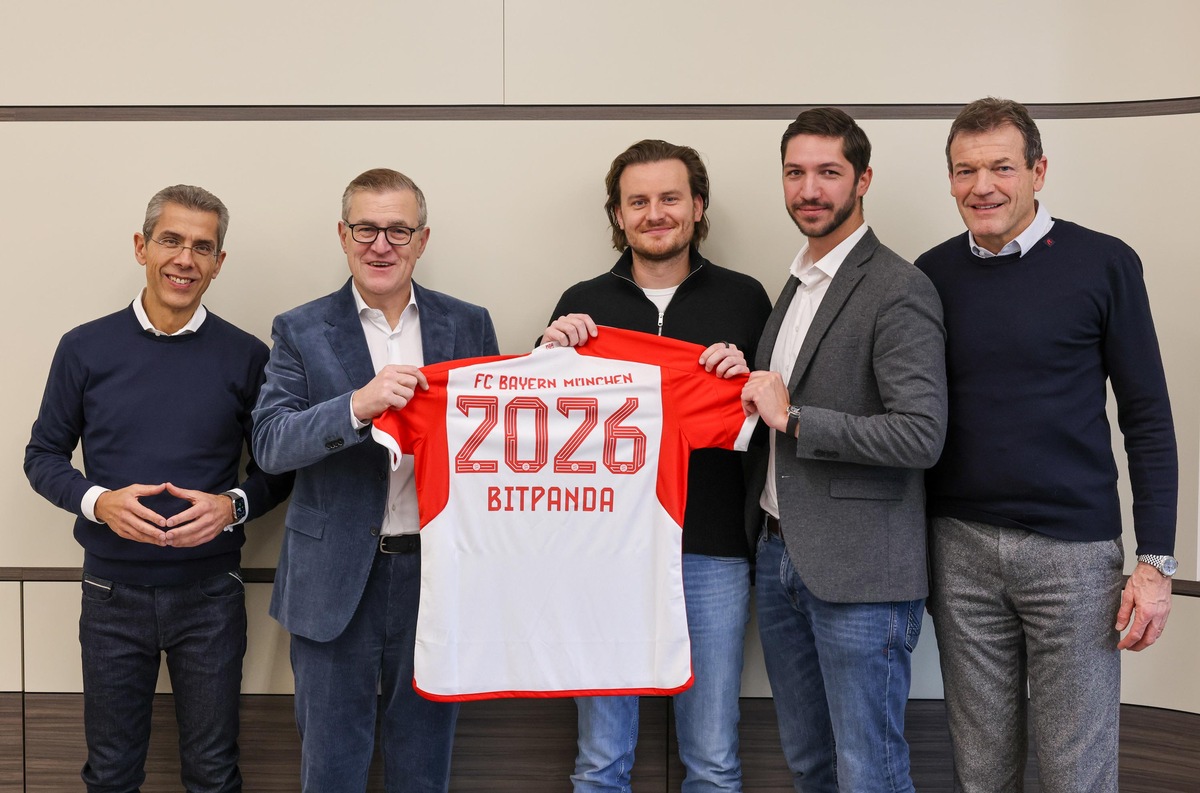 Zwei Marktführer gehen gemeinsamen Weg - Bitpanda wird Partner des FC Bayern München