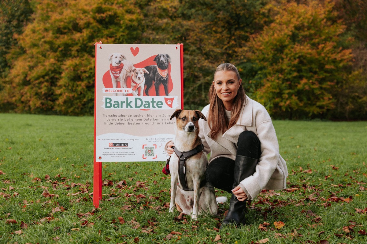 PURINA setzt sich mit TV-Star Laura Wontorra für die Tierschutz-Initiative Bark Date ein / Gemeinsam für glückliche Pfoten: PURINA und Bark Date verkünden Partnerschaft