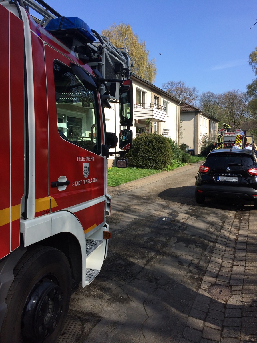 FW Dinslaken: Brandeinsatz auf der Herzogstraße