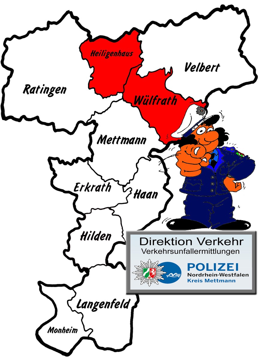 POL-ME: Verkehrsunfallfluchten aus dem Kreisgebiet - Heiligenhaus / Wülfrath - 2107152