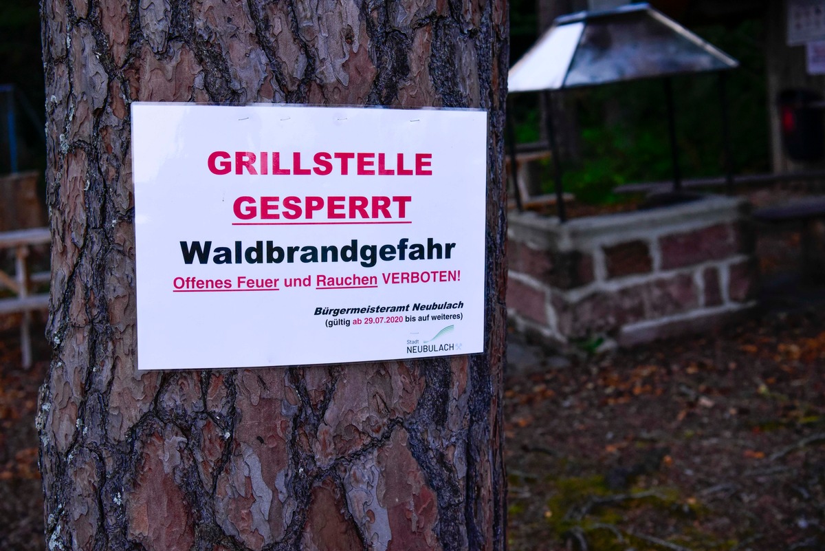 KFV-CW: Feuerwehren und der Kreis Calw weisen auf eine derzeit hohe Brandgefahr in den Wäldern hin.