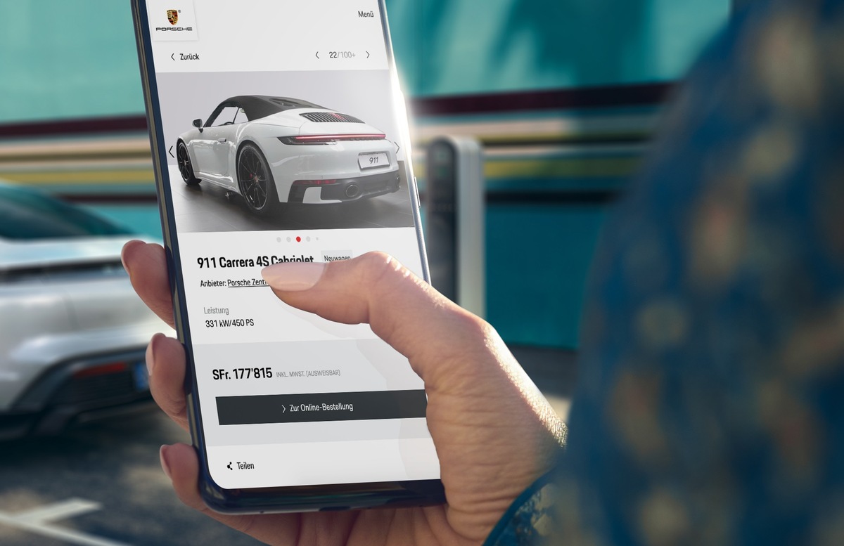 Porsche lance en Suisse la vente en ligne de véhicules