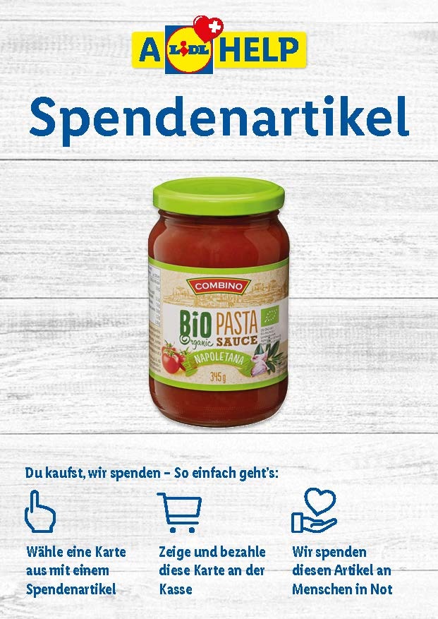 Lidl Schweiz lanciert Spendenaktion &quot;A Lidl Help&quot; für Armutsbetroffene in der Krise