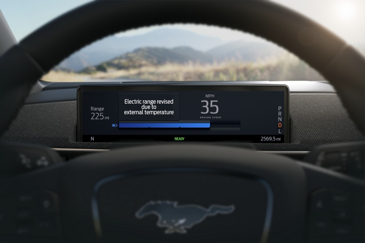 La Mustang Mach-E 100% électrique va s&#039;appuyer sur le Cloud pour estimer l&#039;autonomie restante en temps réel