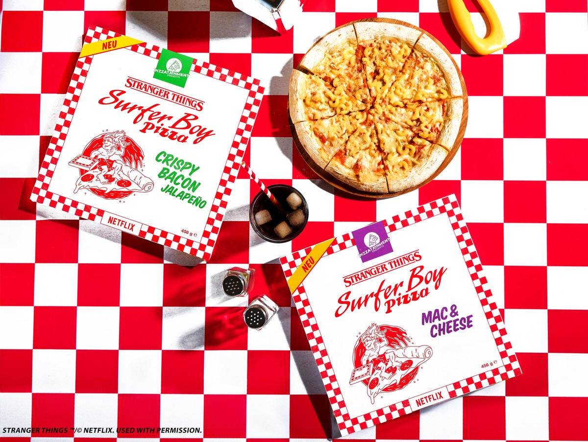 Neu in der Tiefkühltruhe / EDEKA-Verbund führt exklusive &quot;Surfer Boy Pizza&quot; aus Netflix-Kultserie &quot;Stranger Things&quot; ein