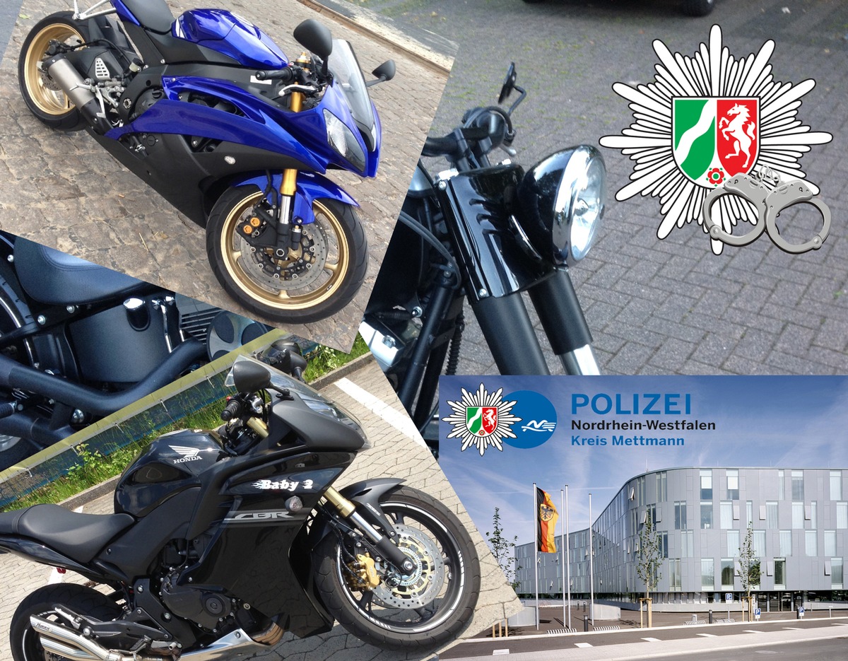 POL-REK: Erfolgreicher Schlag gegen international organisierte Motorraddiebe und -hehler - Kreis Mettmann / Köln / Märkischer Kreis / Rhein-Erft-Kreis