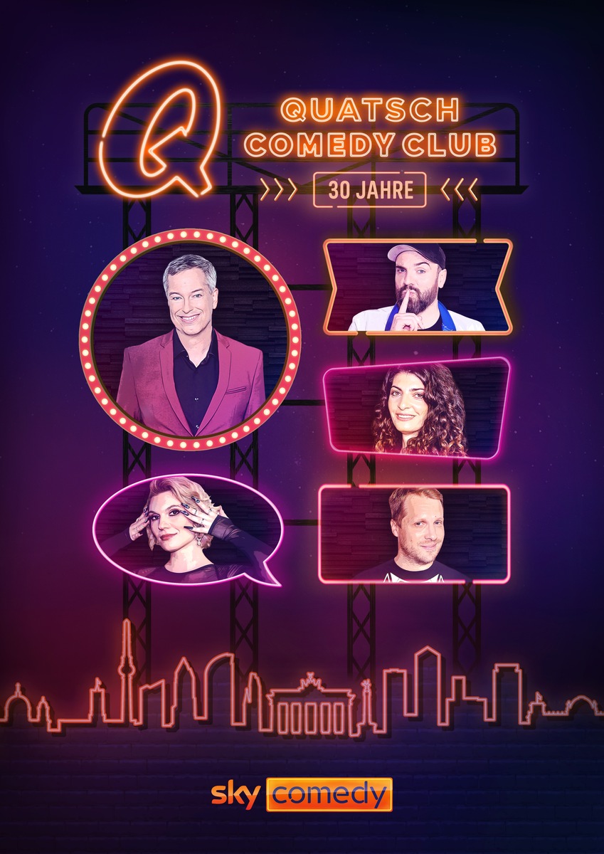 30 Jahre &quot;Quatsch Comedy Club&quot;: die große Jubiläumsstaffel mit über 50 Comedians ab 27. Januar exklusiv bei Sky Comedy und Sky Ticket