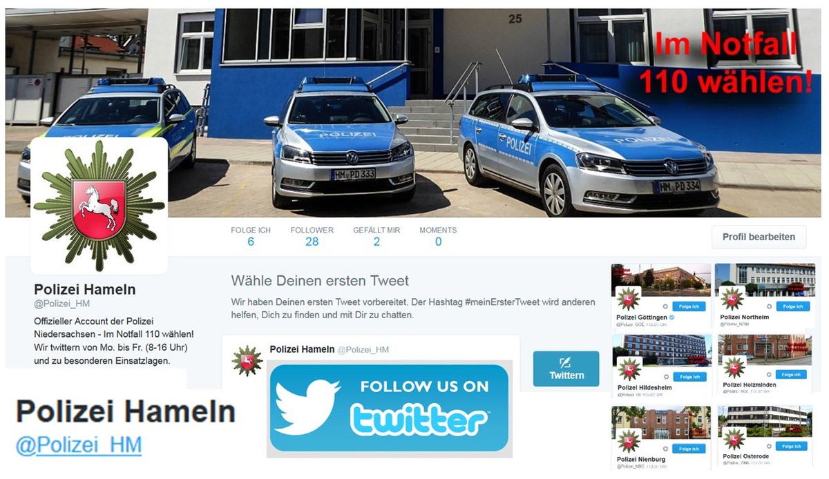 POL-HM: #Polizei #Hameln und #Holzminden twittern