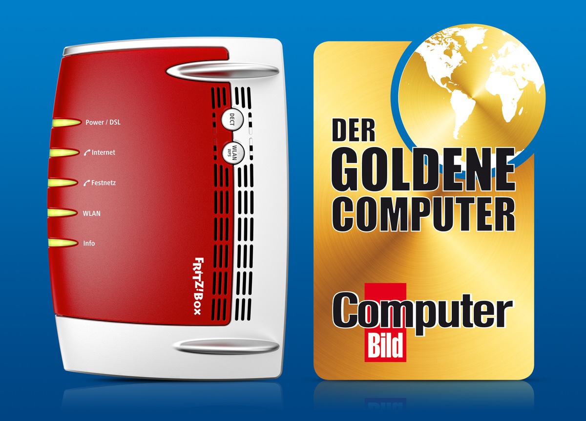 AVM erhält &quot;Goldenen Computer&quot; in der Kategorie eHome - FRITZ!Box ausgezeichnet (FOTO)