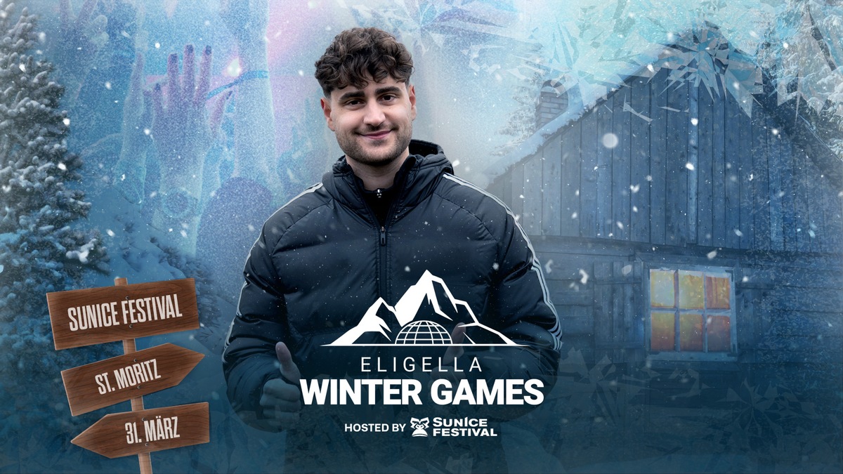 Streamer-Größen rund um Eligella versammeln sich zum Showdown mit Panoramablick: Joyn zeigt am 31. März 2023 die &quot;ELIGELLA WINTER GAMES&quot; im Livestream ab 15:00 Uhr