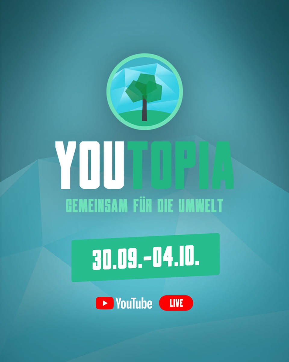 YouTopia: Fünf Tage im Zeichen des Klimawandels / toom unterstützt Charity Live-Event &quot;YouTopia - Gemeinsam für die Umwelt&quot; und spendet 10.000 Bäume an &quot;Plant for the Planet&quot;