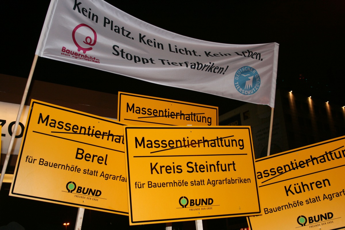 &quot;Schluss mit staatlicher Förderung der Massentierhaltung - Bauernhöfe statt Agrarfabriken!&quot; (mit Bild)