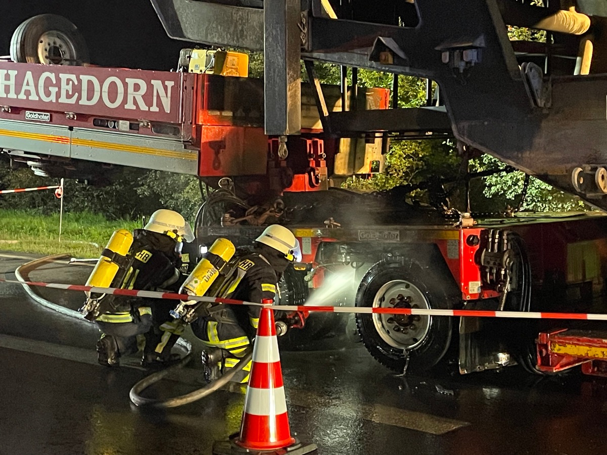 FW-ROW: Schwertransport in Flammen