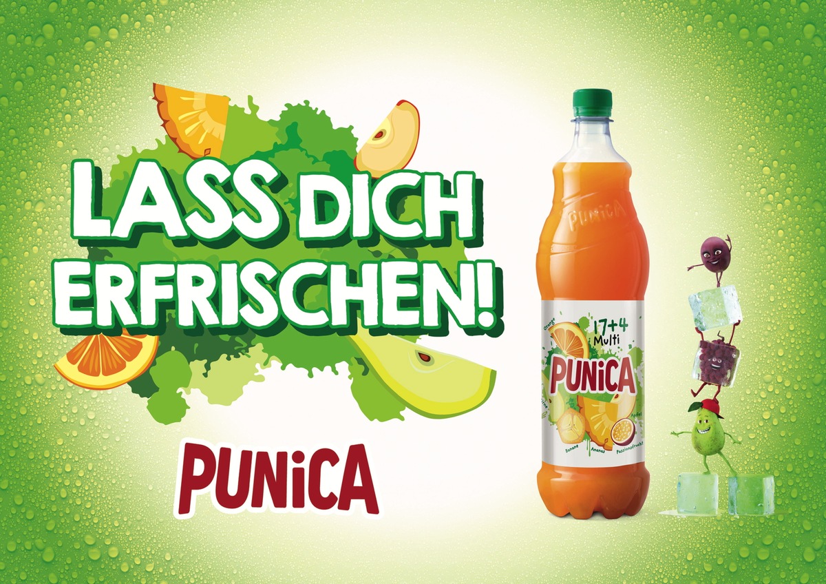 Frisch, frischer, Punica! / Starker Marken-Relaunch mit fruchtiger Unterstützung