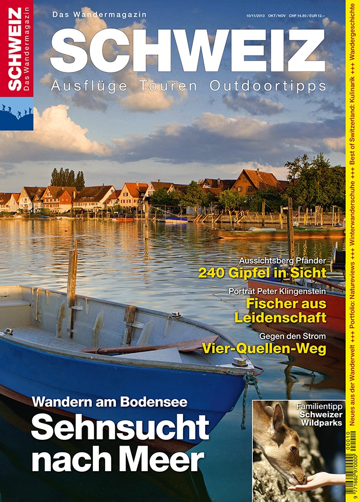 Wandermagazin Schweiz: Sehnsucht nach Meer / Wandern am Bodensee (BILD)