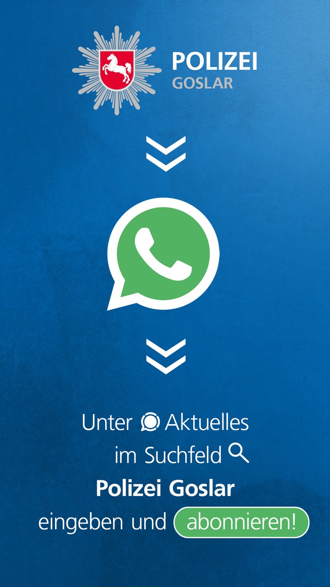 POL-GS: Polizei Goslar startet neuen WhatsApp-Kanal