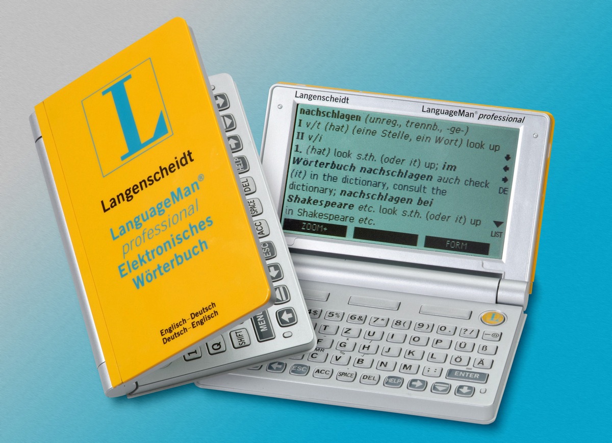 LanguageMan® professional Englisch - Der grösste zweisprachige Englisch-Wortschatz auf dem deutschsprachigen Handheld-Markt erscheint zum 150. Jubiläum des Langenscheidt Verlags