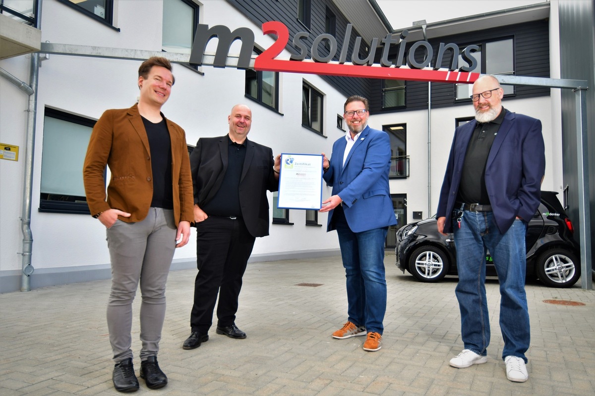 IT-Dienstleister m2solutions erhält Ökostrom-Zertifikat der Stadtwerke Neustadt i.H.