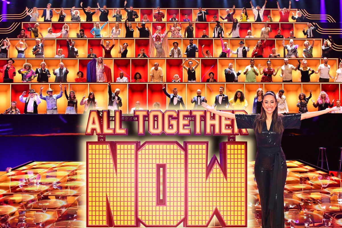 Let&#039;s have a Party. Wer bringt in der neuen SAT.1-Show &quot;All Together Now&quot; 100 Juror:innen zum Singen und Tanzen?