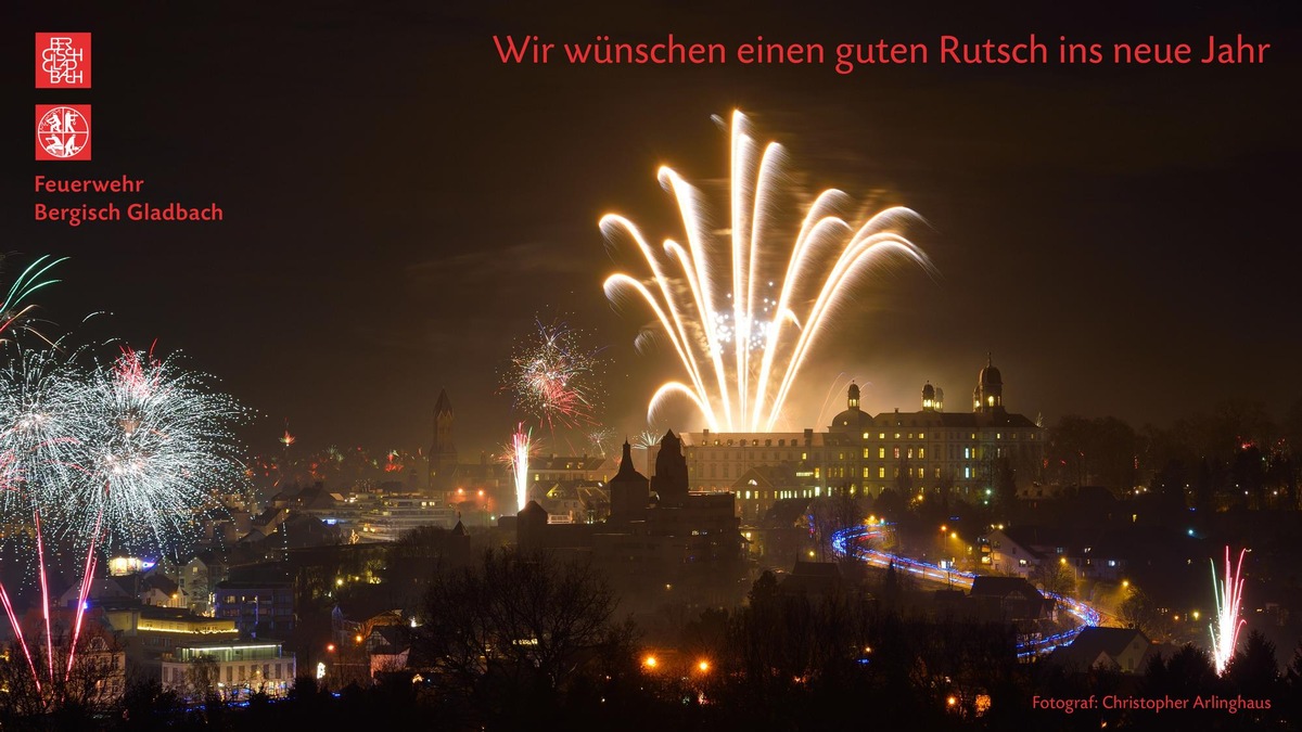 FW-GL: Erwartet lebhafte Silvesternacht für Feuerwehr und Rettungsdienst in Bergisch Gladbach