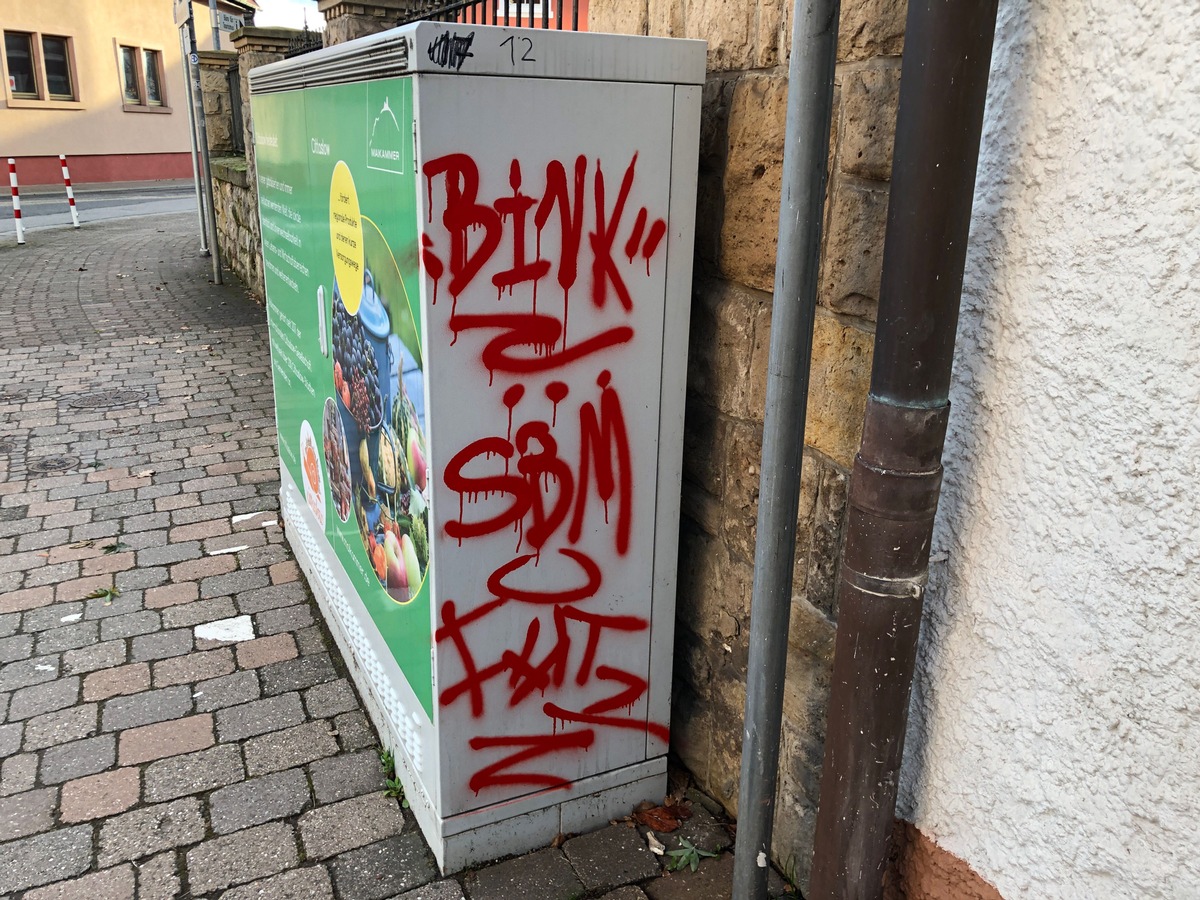 POL-PDLD: Sachbeschädigung durch Graffiti