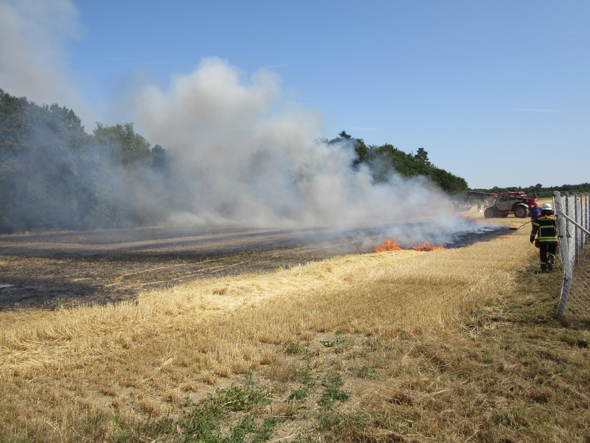 POL-PDTR: Brand einer Ackerfläche