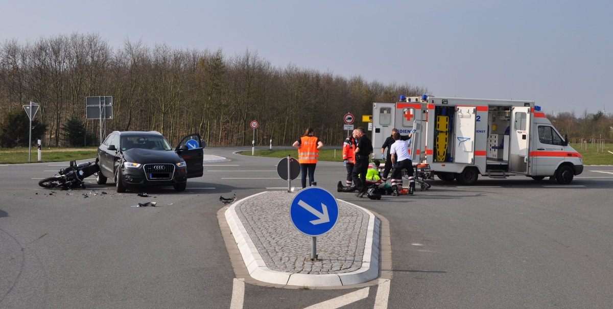 POL-NI: Audifahrerin übersieht Kradfahrer