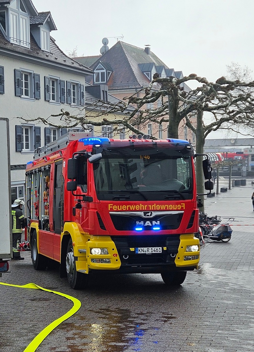 FW-Radolfzell: Einsatz auf dem Wochenmarkt