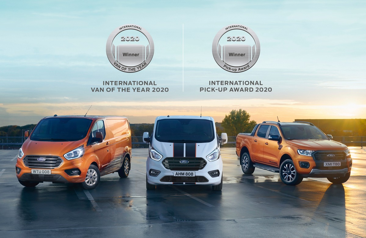 Doppelte Ehre für Ford: &quot;Internationaler Transporter des Jahres&quot; und &quot;Internationaler Pick-up Award&quot; 2020 (FOTO)