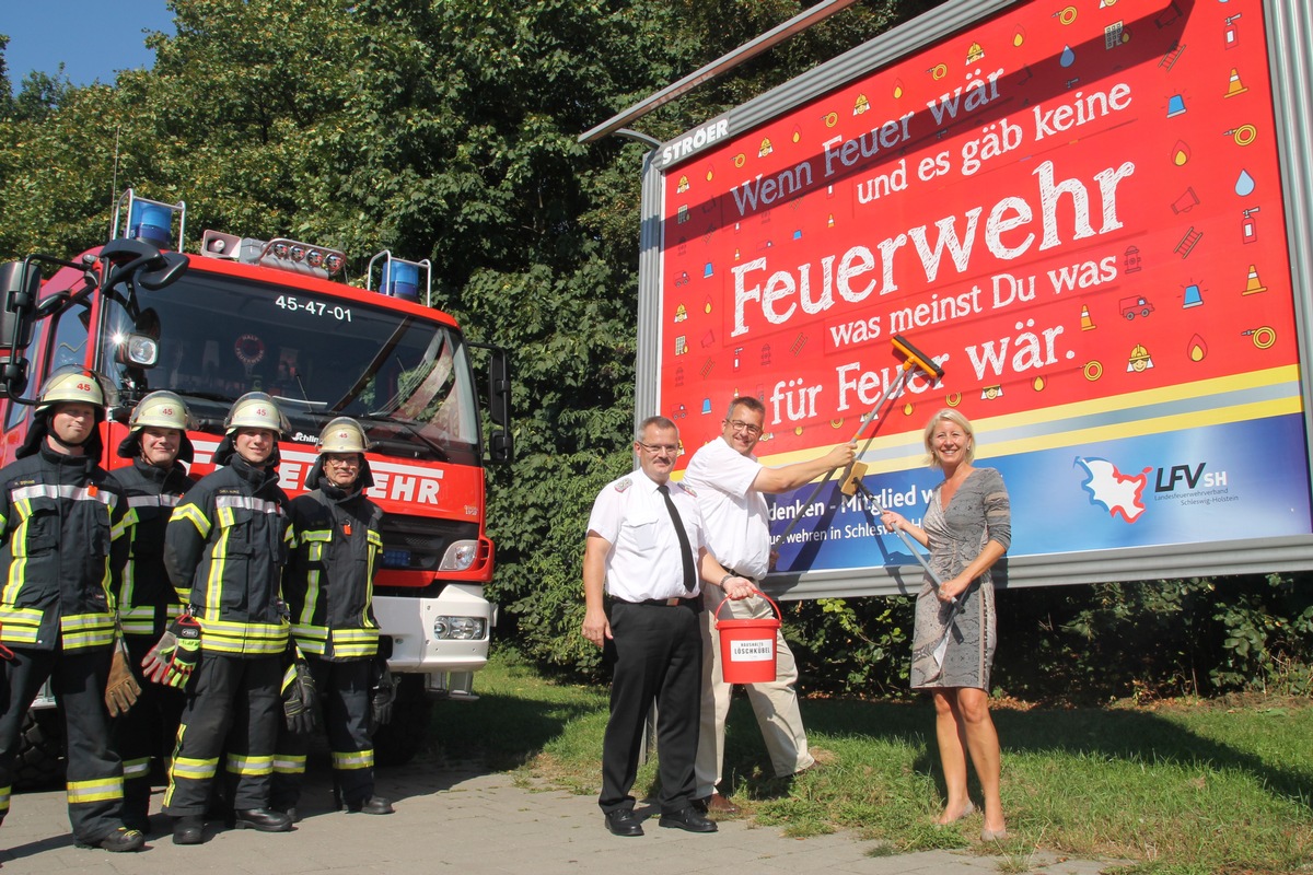 FW-LFVSH: Feuerwehren werben im Großformat