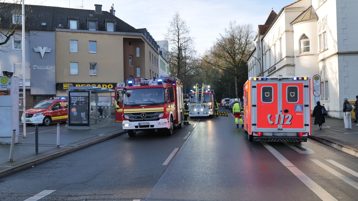 FW-DO: Brand im Nebenraum eines Kiosk