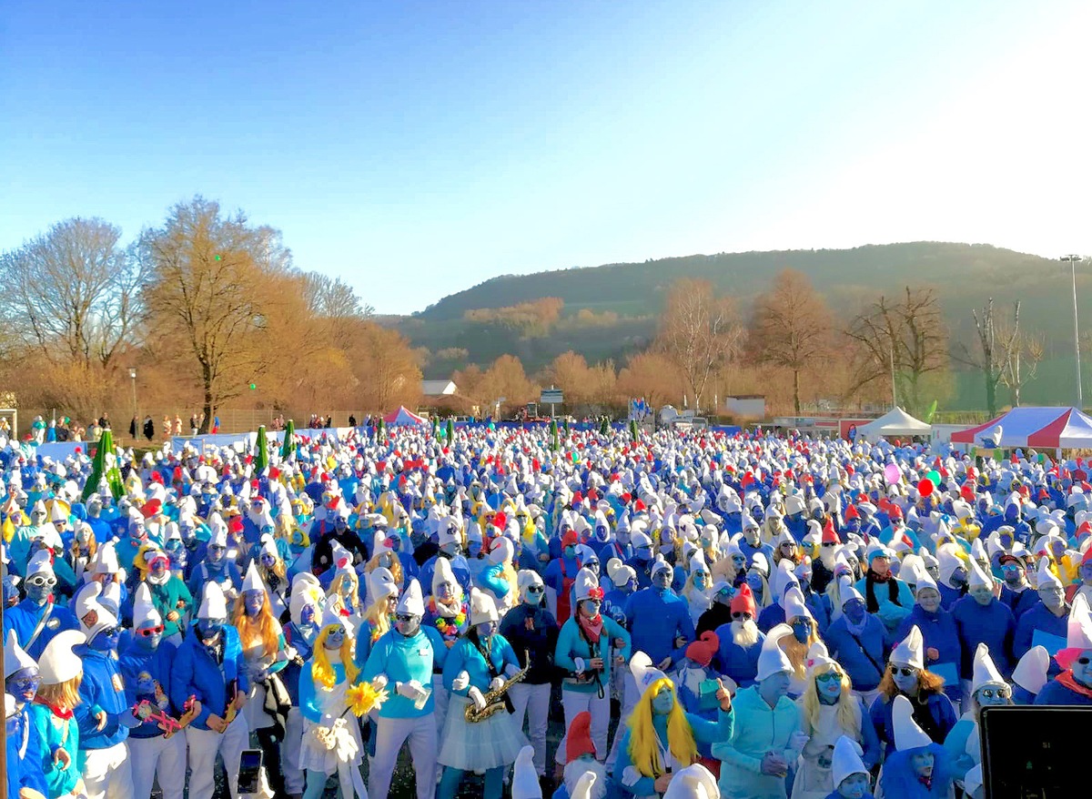 Schlumpf-Weltrekord beim Rekord-Institut (RID) eingetragen